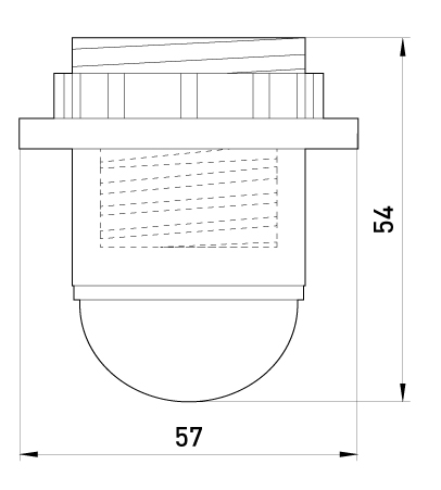 Bakelit lampeholder med ring E27 sort - EX-S9100008