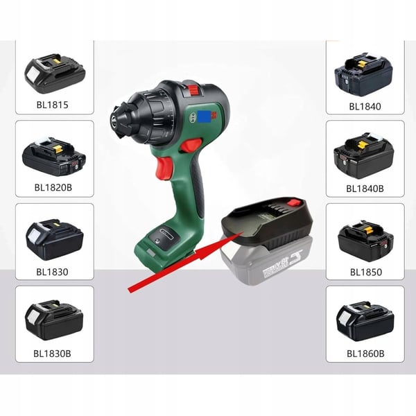 Makita 18V Bosch-akkuadapteri MT18BSC