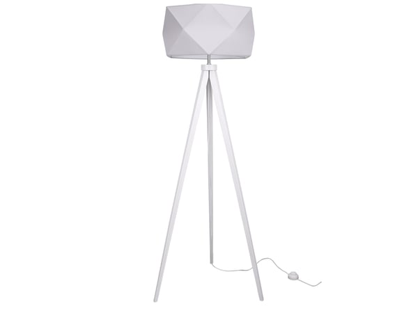 MODERNE GULVLAMPE, TRIPOD LAMPESKÆRM, TRÆ
