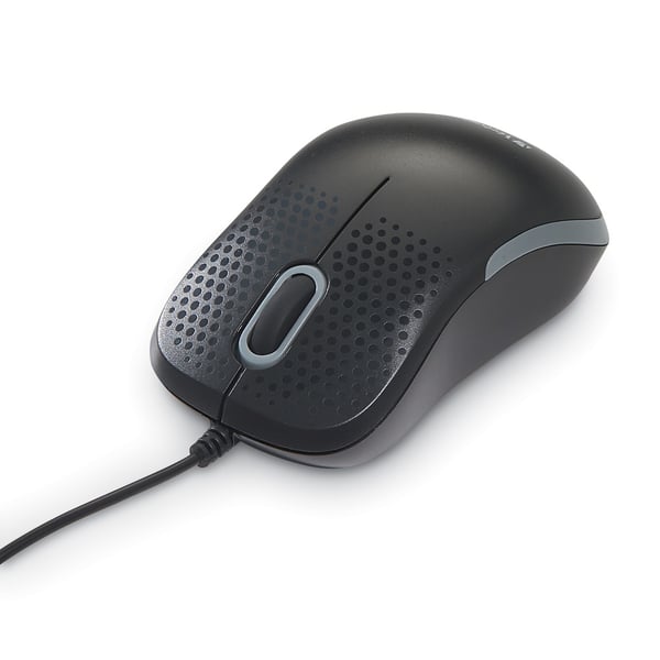 Verbatim Silent Wired Mouse, Sort, med et stille klik