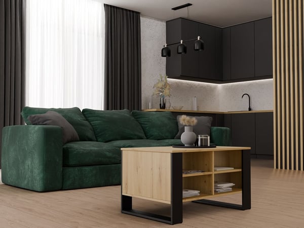 Modernt 4P bord EK artisan svart