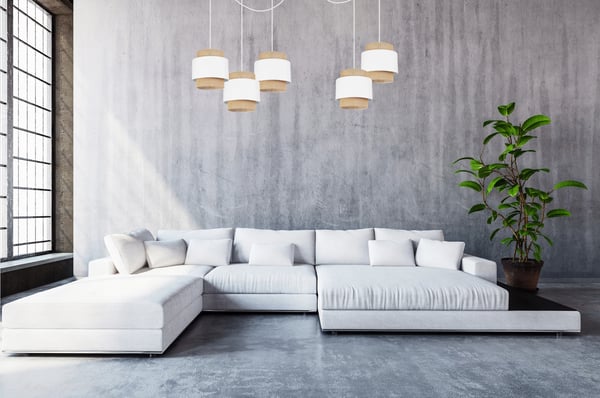 Hængende lampe, loftslysekrone, lampeskærm, boho juta