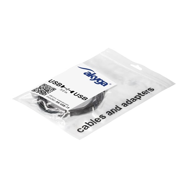 Akyga AK-USB-19 USB-forlængerkabel USB A(han) - A(hun) 3,0 m