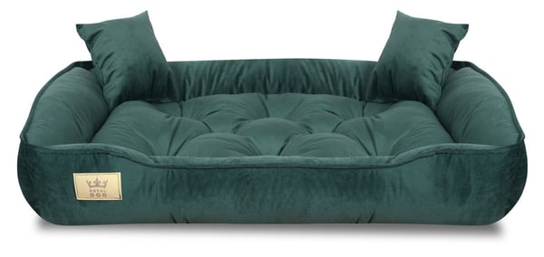 Hundkoja 100x75 cm velour mörkgrön Hundkoja 100x75 cm velour mörkgrön