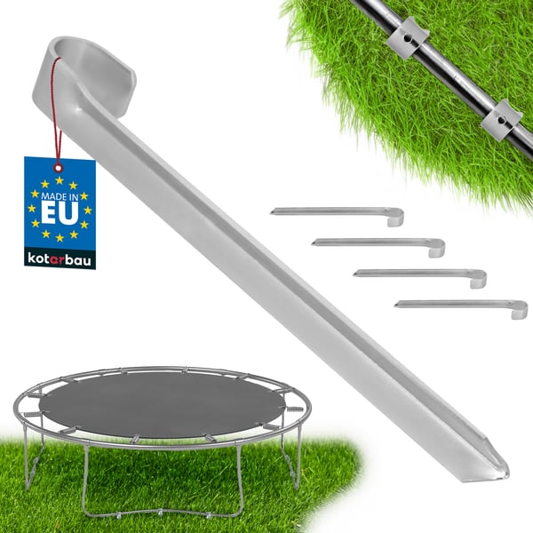 Trampolinankare galvaniserad 430 mm 4-set