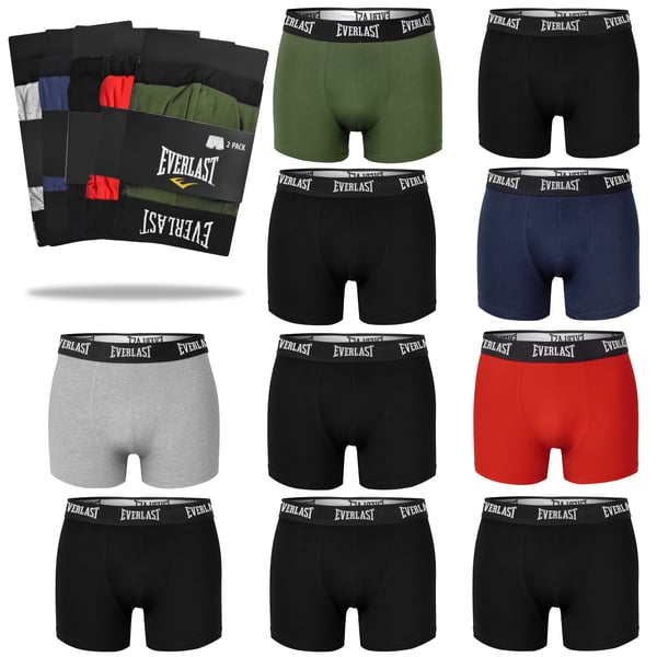 Everlast miesten puuvillaiset bokserit BM406, 10 kpl, koko XL