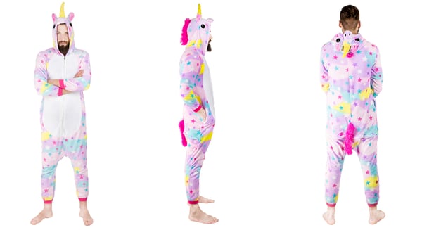 Kostume, udklædning, heldragt, kigurumi, varm pyjamas, l Heldragt stjerner kostume - S