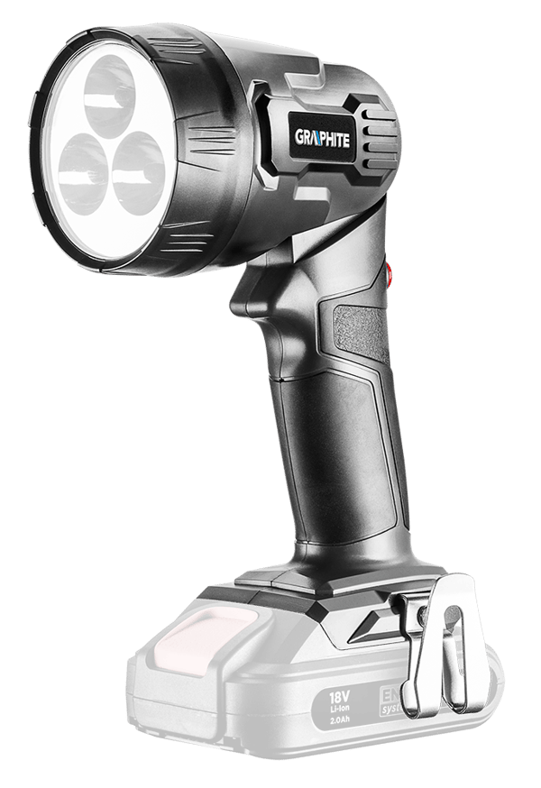 ENERGY+ 18V LI-ION UPPLADDNINGSBAR FICKLAMPA UTAN BATTERI - T 58G007