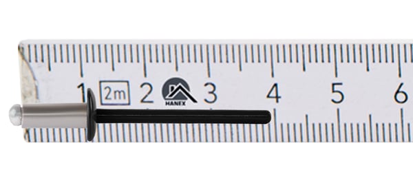 Åbne aluminiumnitter 4x10mm RAL 9005