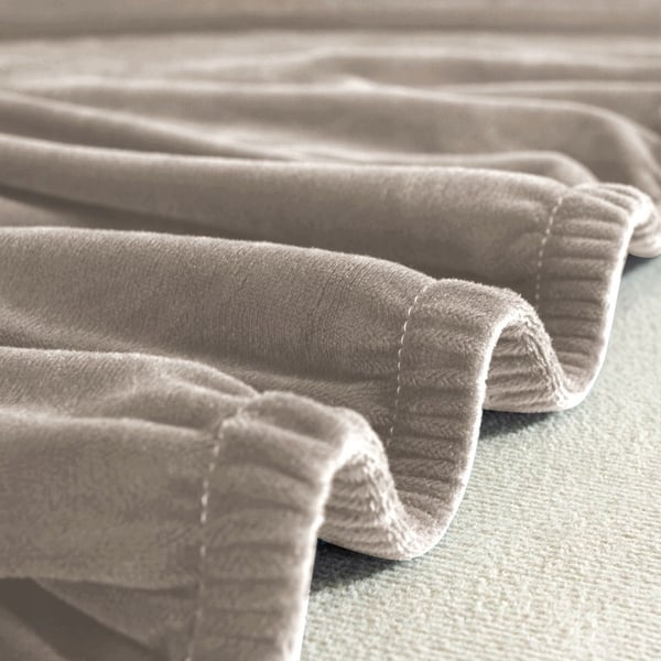 Beige sammetsöverdrag för 3-sits soffa cappuccino