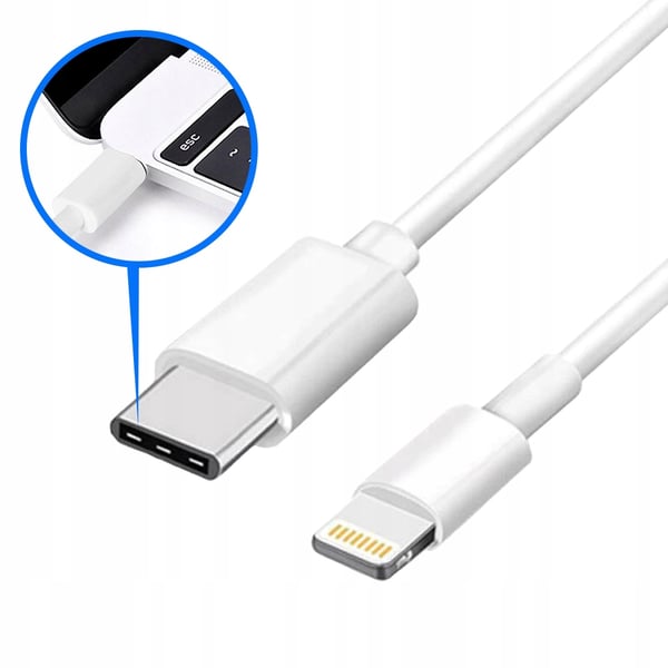 Kaapeli USB-C Lightningille QC 3.0 PD nopea lataus
