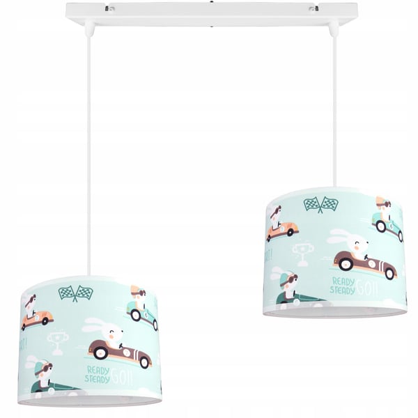 BØRNES HÆNGENDE LOFTSLAMPE LYKRONE LAMPESKÆRM