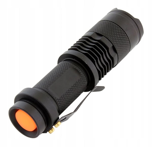 Taktinen LED-taskulamppu Zoom UV-diodi Amber Setelitesteri Kestää
