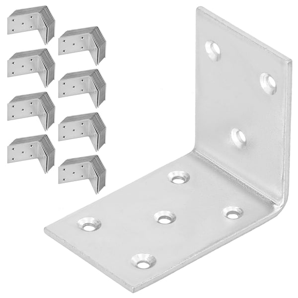 Kotarbau snedkervinkelkobling rustfrit stål 55 x 45 x 35 mm sæt 100 stk