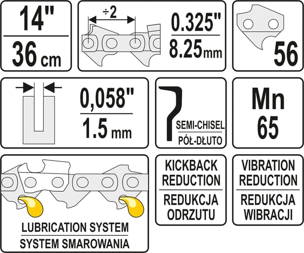 SÅGKEDJA 13'' .325 1.5MM 56T - YT-84940