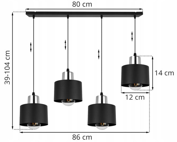 MODERNI KATTOVALAISIN MUSTA LED-VALAISIN