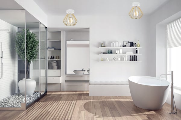 Lofthængende lampe med gylden LED-loftlampe