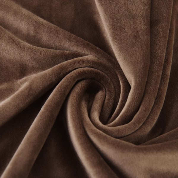 Sohvanpäällinen, kahden istuttava sohva, ruskea sametti