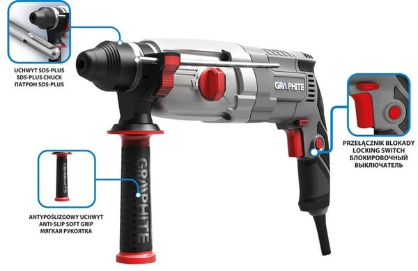 SDS+ 800W HAMMERBORRHUS - T 58G538