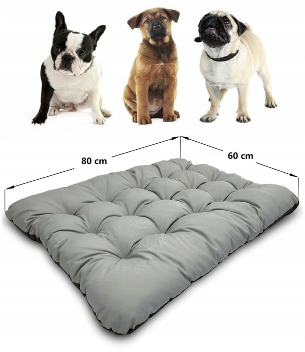 Koiranpeta tyyny PRESTIGE 80x60 cm vedenpitävä harmaa