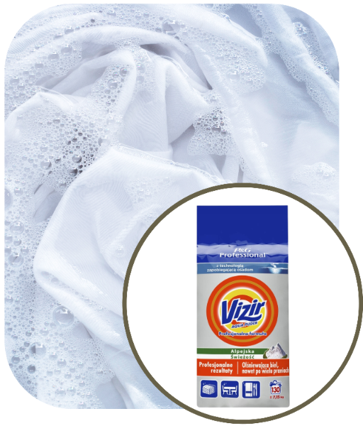Vizir 7,15 kg Alpine Fresh -jauhe valkoiseen