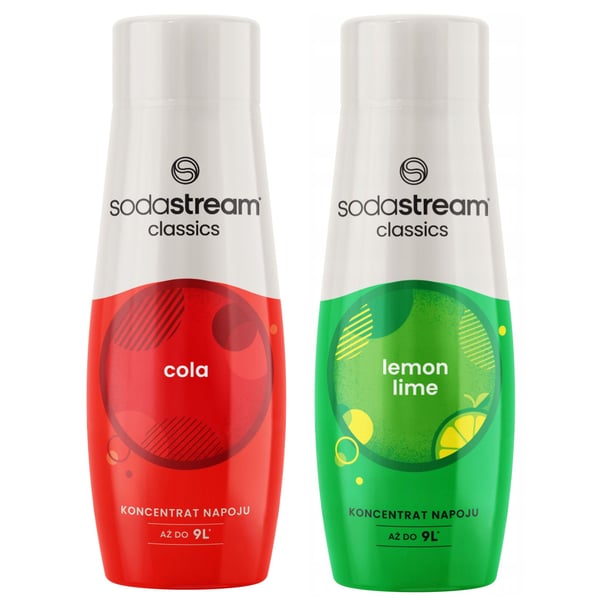 2 SodaStream Cola+Sitruuna-Lime -tiivistettä