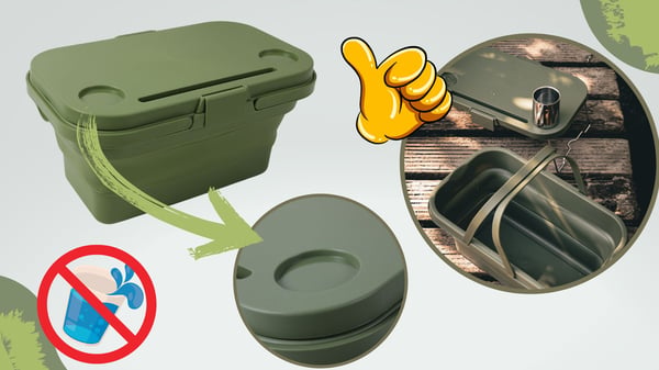 Tilava silikonikori taitettavilla kahvoilla