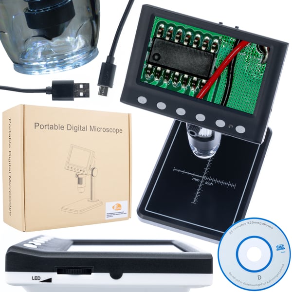 Digitaalinen mikroskooppi 4,3" näytöllä DM7-B1 Digitaalinen mikroskooppi 4,3" näytöllä DM7-B1