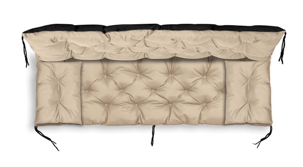 Puutarhatyyny 100x60x50 cm + 2 tyynyä penkille ja keinulle vedenpitävä beige
