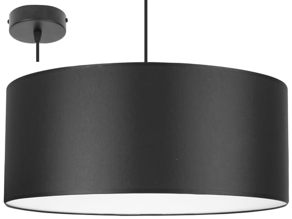 Elegantti riippuvalaisin, valkoinen keskiosa, 50 cm varjostin