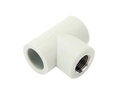 PP-R T-kobling 25mm x 1/2 GW x 25mm PP-R T-kobling 25mm x 1/2 GW x 25mm