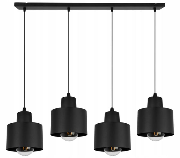 MODERN TAKLAMPA SVART LED-LAMPA