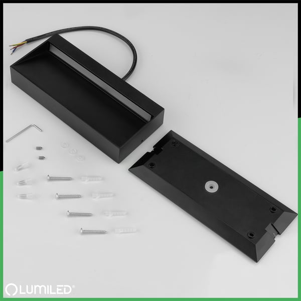 Ulkopuutarhavalaisin, Julkisivuseinävalaisin, 6 W LED IP54, PIVAR LUMILED