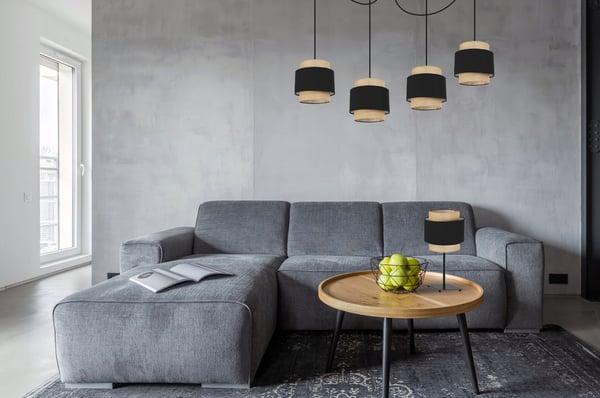 NATBORDLAMPE BOHO JUTA LAMPESKÆRM 20 CM