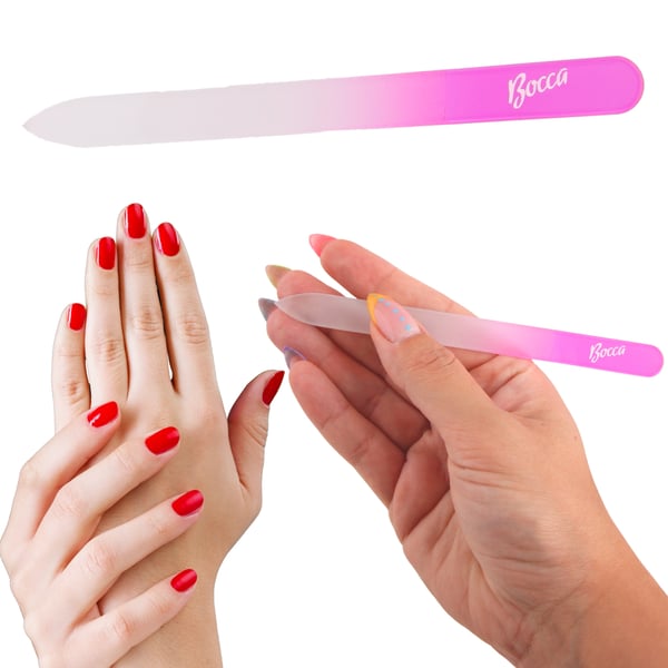 14 cm glaspulje 2-sidig manikyr