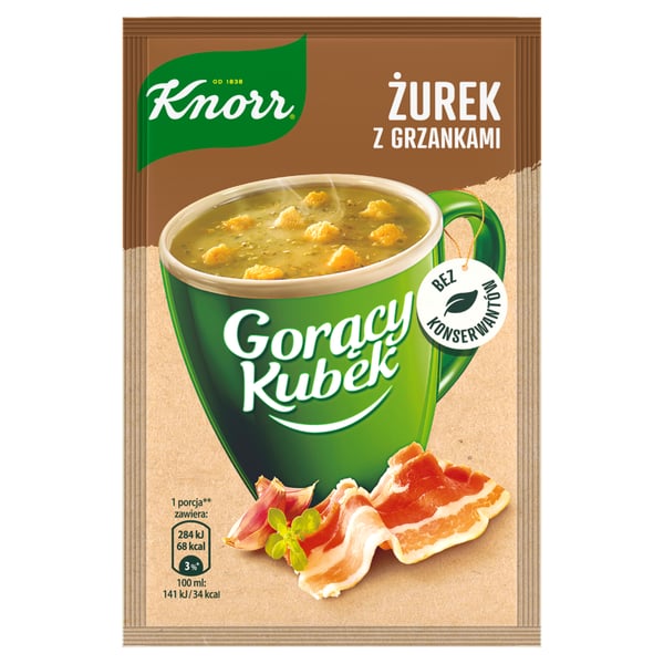 Knorr Hot Mug Hapan ruiskeitto krutongeilla 17 g