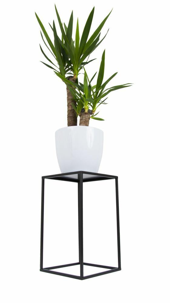 Modernt stående blomsterställ 40 cm svart