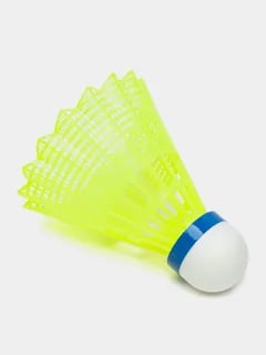 Badminton fjerboldsæt, gul, slidstærk, aerodynamisk, nylon