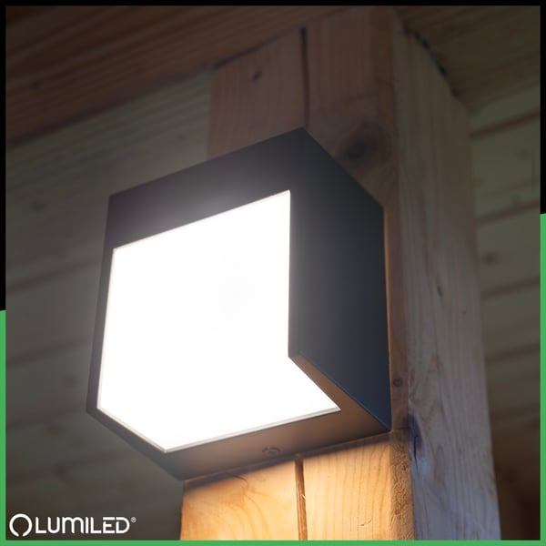 Vägg LED trädgårdslampa Kinkiet väggbelysning utomhus IP54 12W 3000K RUBUS LUMILED
