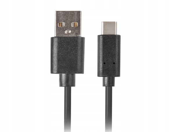 Lanberg USB 2.0-kabel Typ-C(M) - AM 1,8m Svart QC 3.0