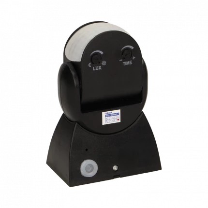 BEVÆGELSESSENSOR 180 GRADER IP65 1200W SORT - ON-CR-236/B