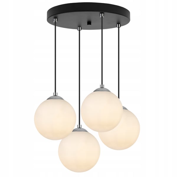 Hængende loftlampe, plafon, kugle, gylden krom, LED