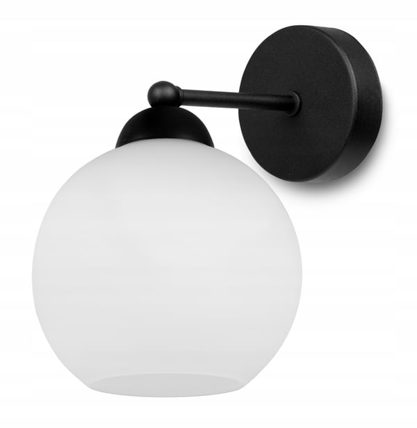 KLASSISK VÆGLAMPE ELEGANT GLASSKÆRM