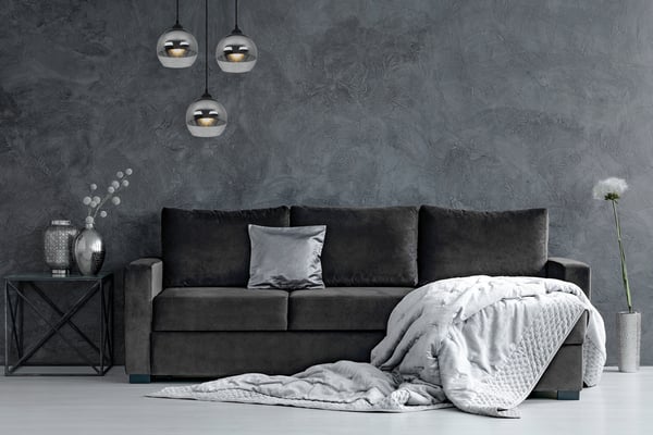 ELEGANT HÆNGELAMPE, GLASLAMPE, KROM LED