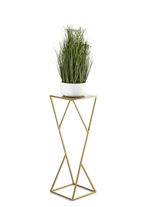 Modernt LOFT blomsterställ, guld, 70 cm