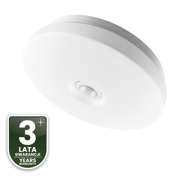 LED-taklampa Monteringsbar 24W NOTUS 2 Rund Rörelsedetektor IP44 33 cm LUMILED