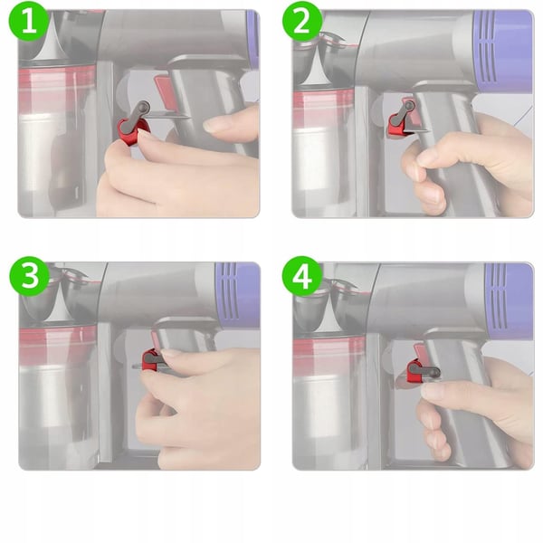 Dyson V7 V8 V10 V11 V15 -imurin liipaisinpainikkeen lukitus