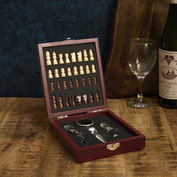 Wine&Chess vin- och schackset