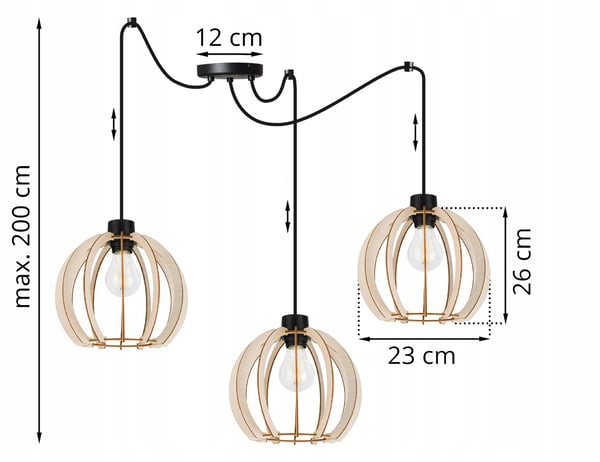 MODERNI PUINEN LED-KATTOVALAISIN