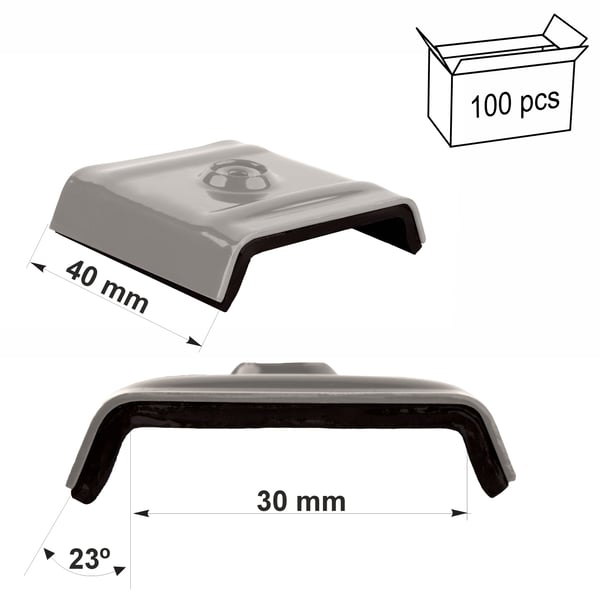 Sadeliivit 30mm RAL 9007